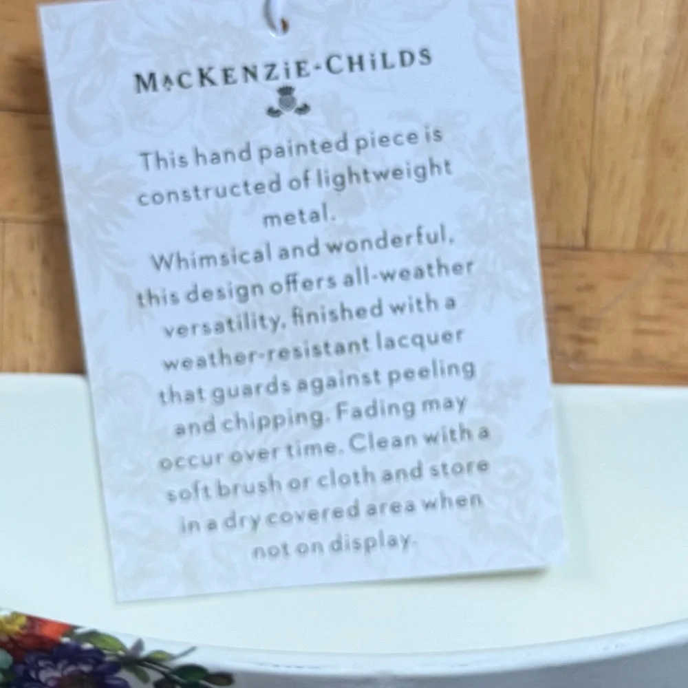 MacKenzie-Childs Umbrella Wall Planter - Picture 4 of 4